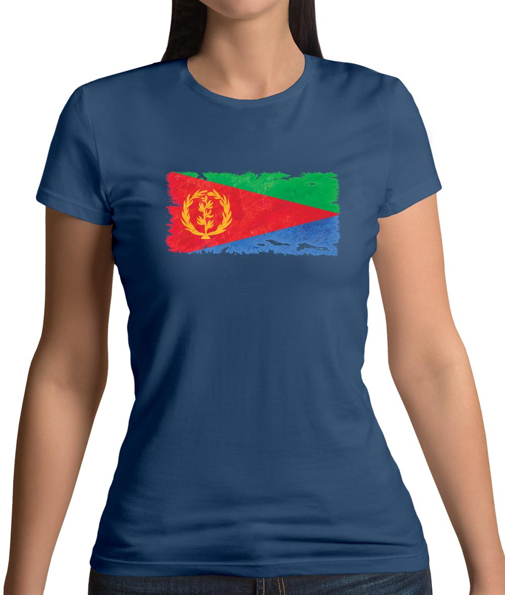 Eritrea Grunge Style Flag Womens T-Shirt Eritrea Grunge Style Flag Womens T-Shirt