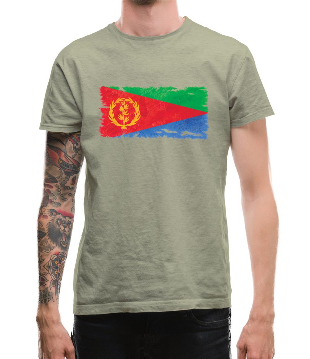 Eritrea Grunge Style Flag Mens T-Shirt Eritrea Grunge Style Flag Mens T-Shirt
