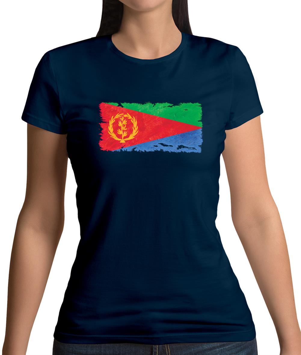Eritrea Grunge Style Flag Womens T-Shirt Eritrea Grunge Style Flag Womens T-Shirt