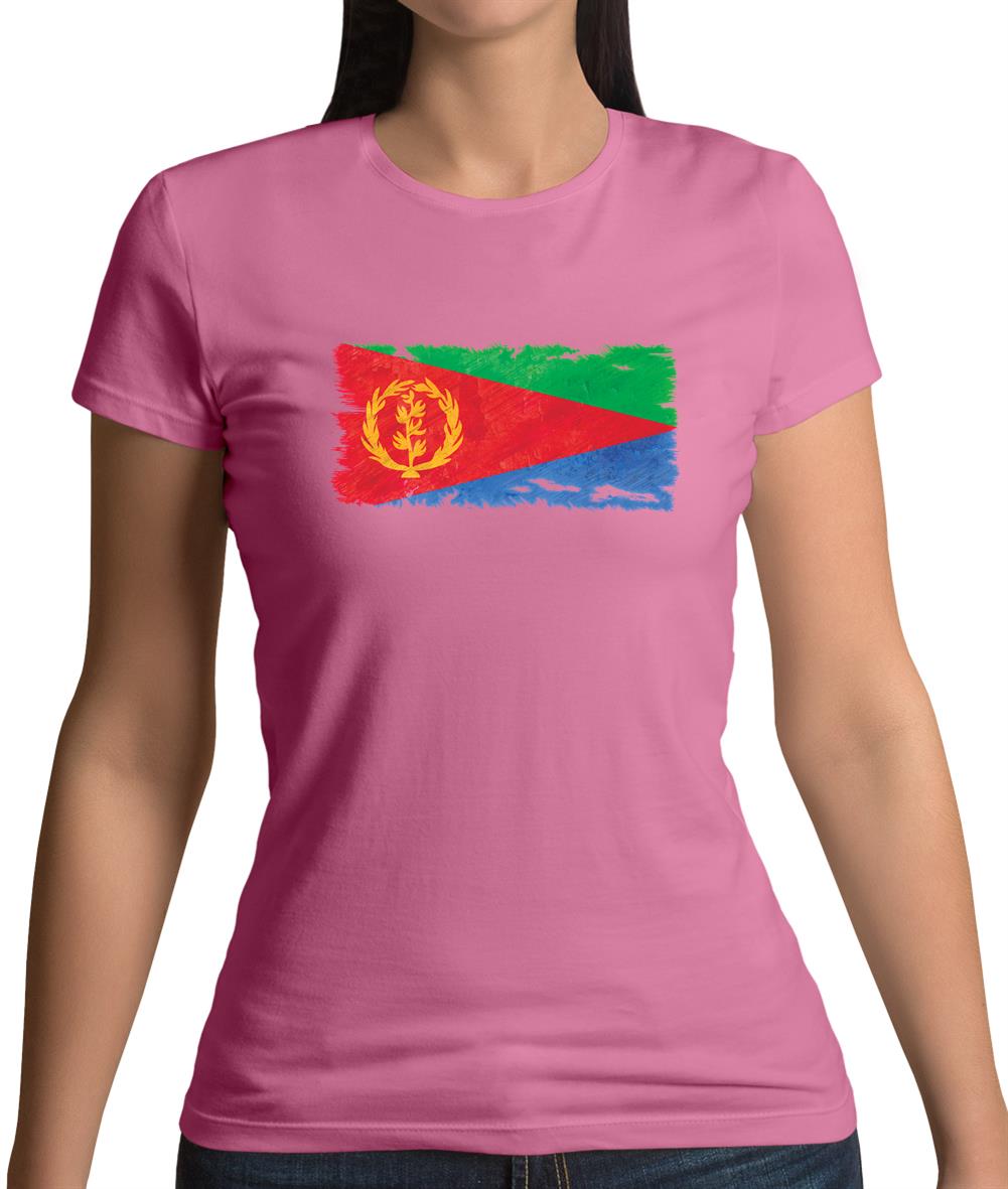 Eritrea Grunge Style Flag Womens T-Shirt Eritrea Grunge Style Flag Womens T-Shirt