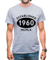 Established 1960 Roman Numerals Mens T-Shirt Established 1960 Roman Numerals Mens T-Shirt