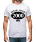 Established 2000 Roman Numerals Mens T-Shirt Established 2000 Roman Numerals Mens T-Shirt