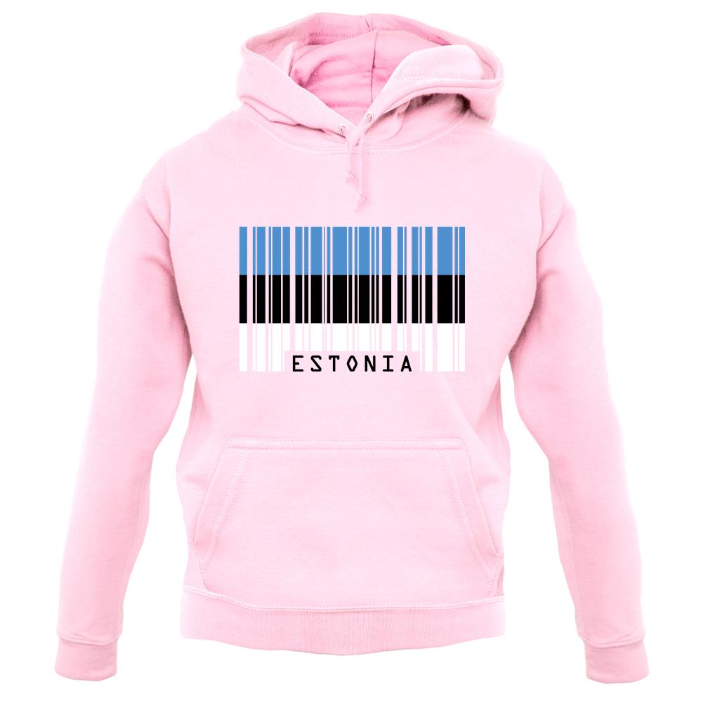 Estonia Barcode Style Flag unisex hoodie Estonia Barcode Style Flag unisex hoodie