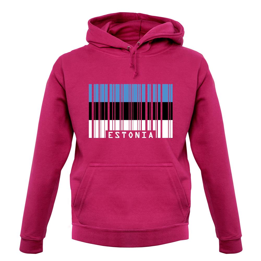 Estonia Barcode Style Flag unisex hoodie Estonia Barcode Style Flag unisex hoodie