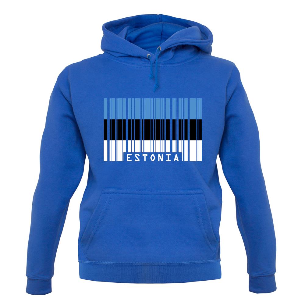 Estonia Barcode Style Flag unisex hoodie Estonia Barcode Style Flag unisex hoodie