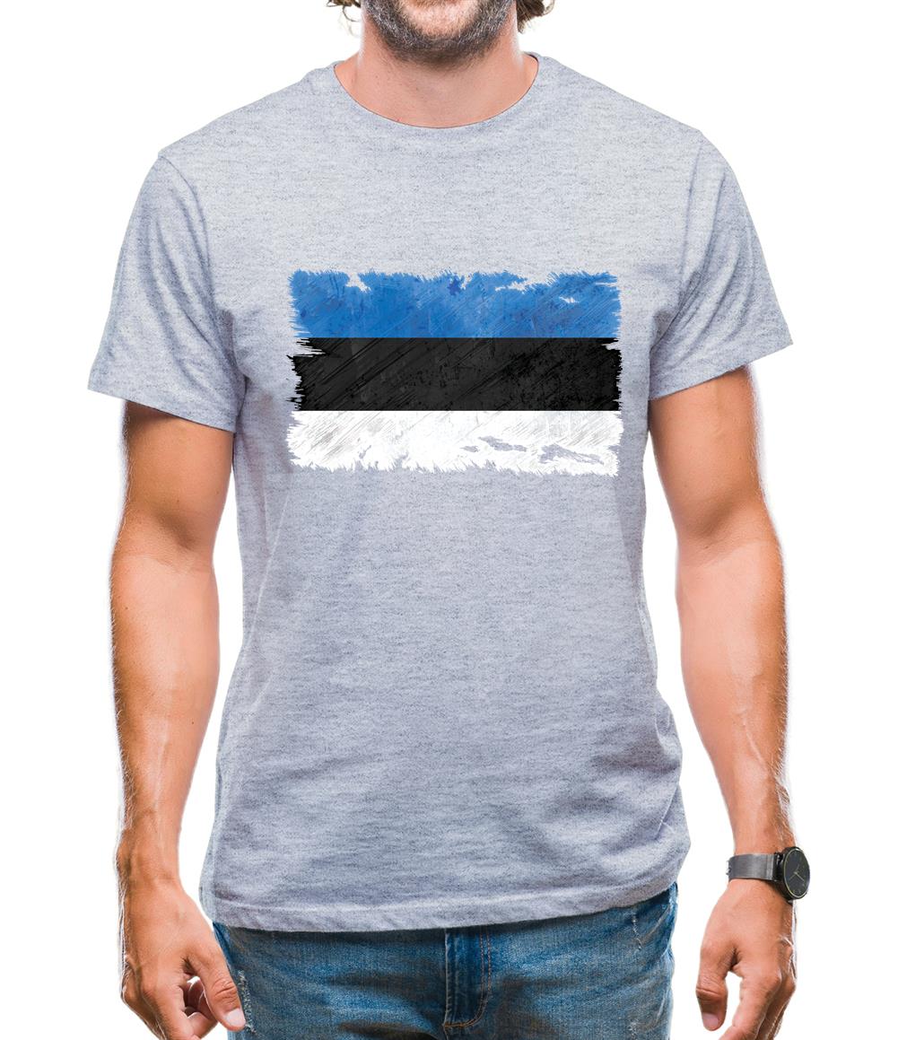 Estonia Grunge Style Flag Mens T-Shirt Estonia Grunge Style Flag Mens T-Shirt