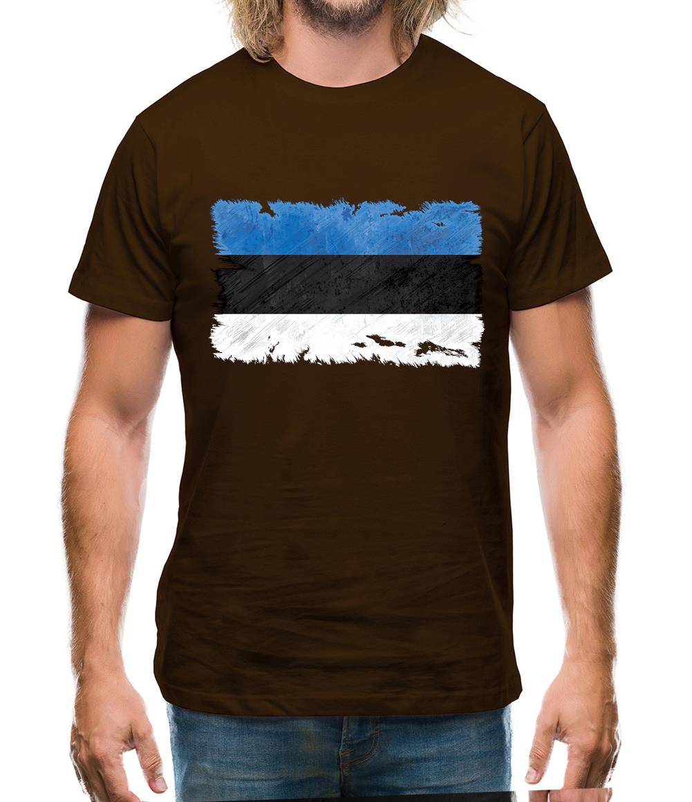 Estonia Grunge Style Flag Mens T-Shirt Estonia Grunge Style Flag Mens T-Shirt