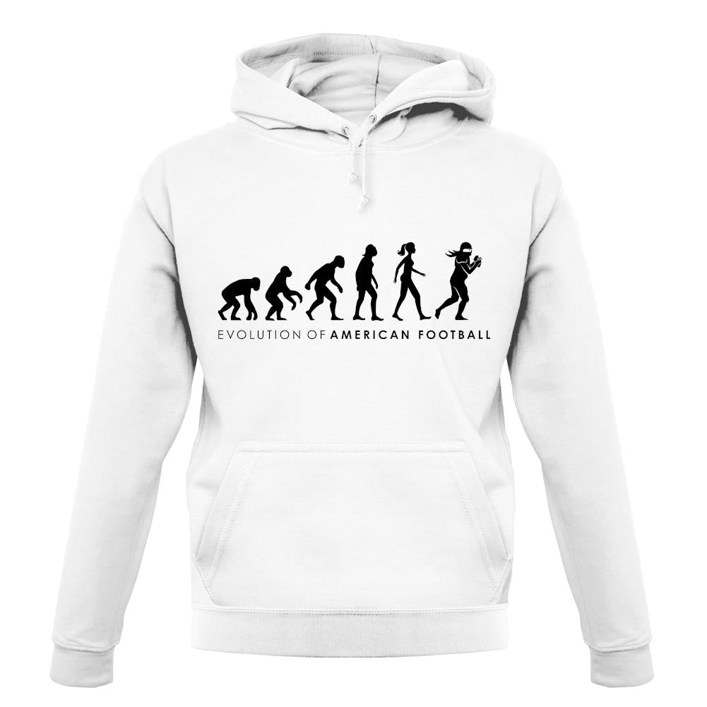 Evolution Of Woman American Football unisex hoodie Evolution Of Woman American Football unisex hoodie
