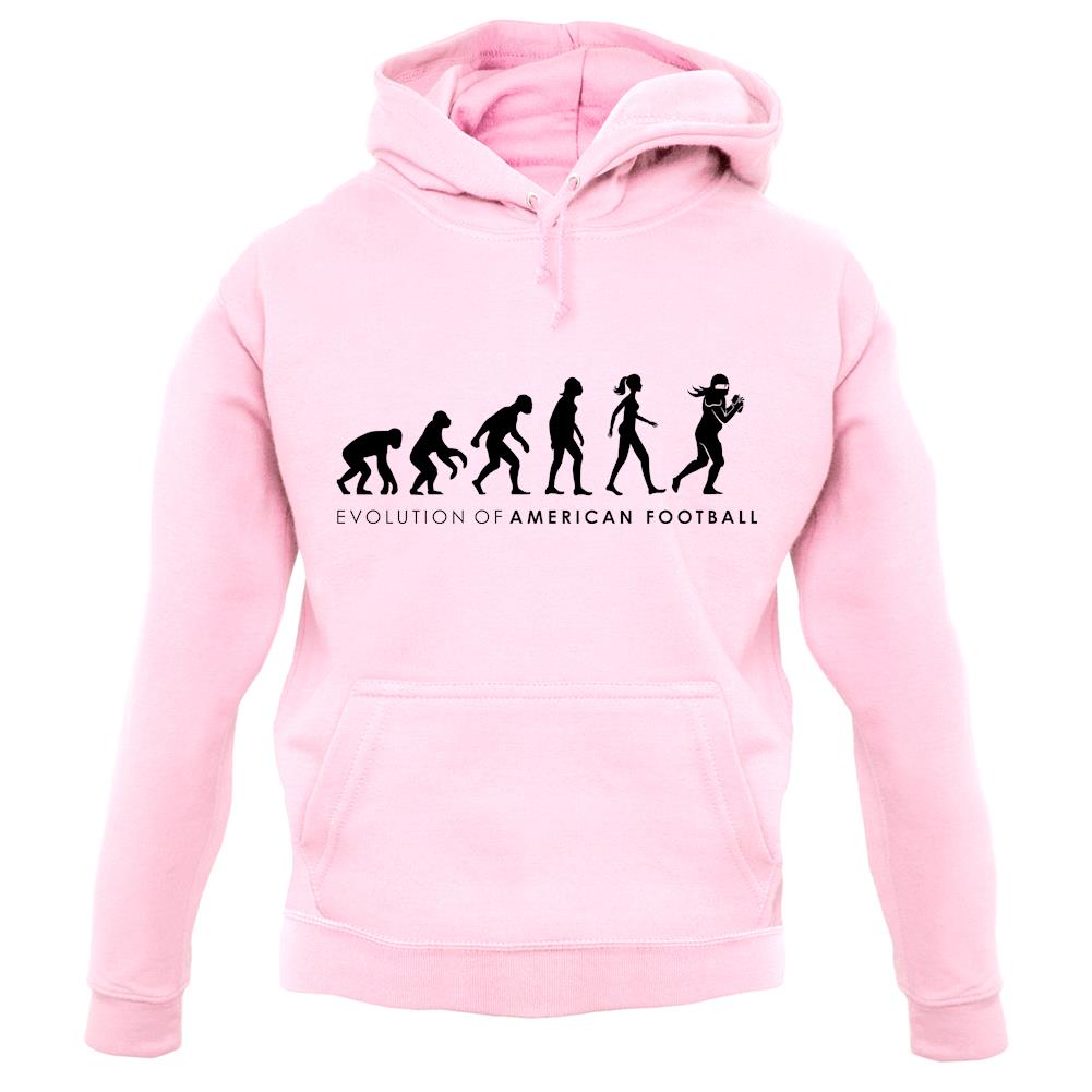 Evolution Of Woman American Football unisex hoodie Evolution Of Woman American Football unisex hoodie