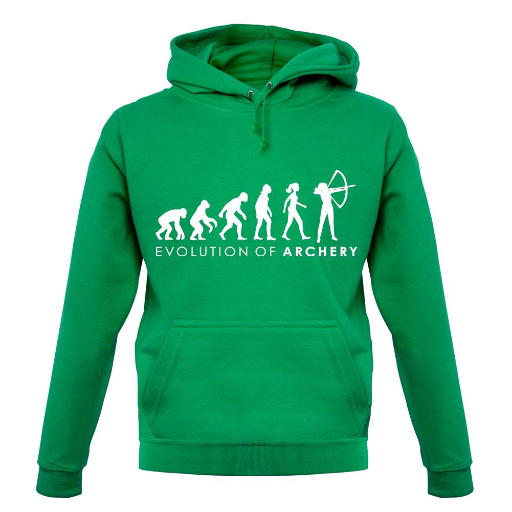 Evolution Of Woman Archery unisex hoodie Evolution Of Woman Archery unisex hoodie