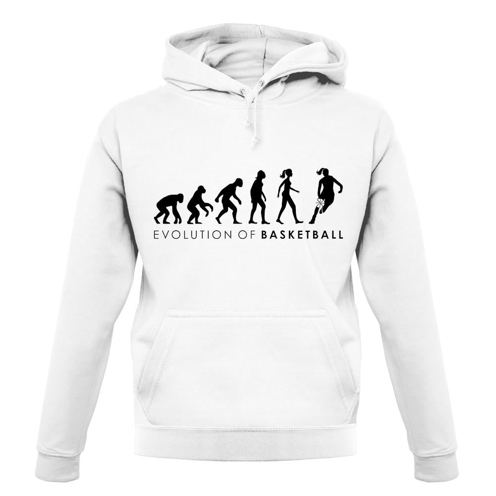 Evolution Of Woman Basketball unisex hoodie Evolution Of Woman Basketball unisex hoodie