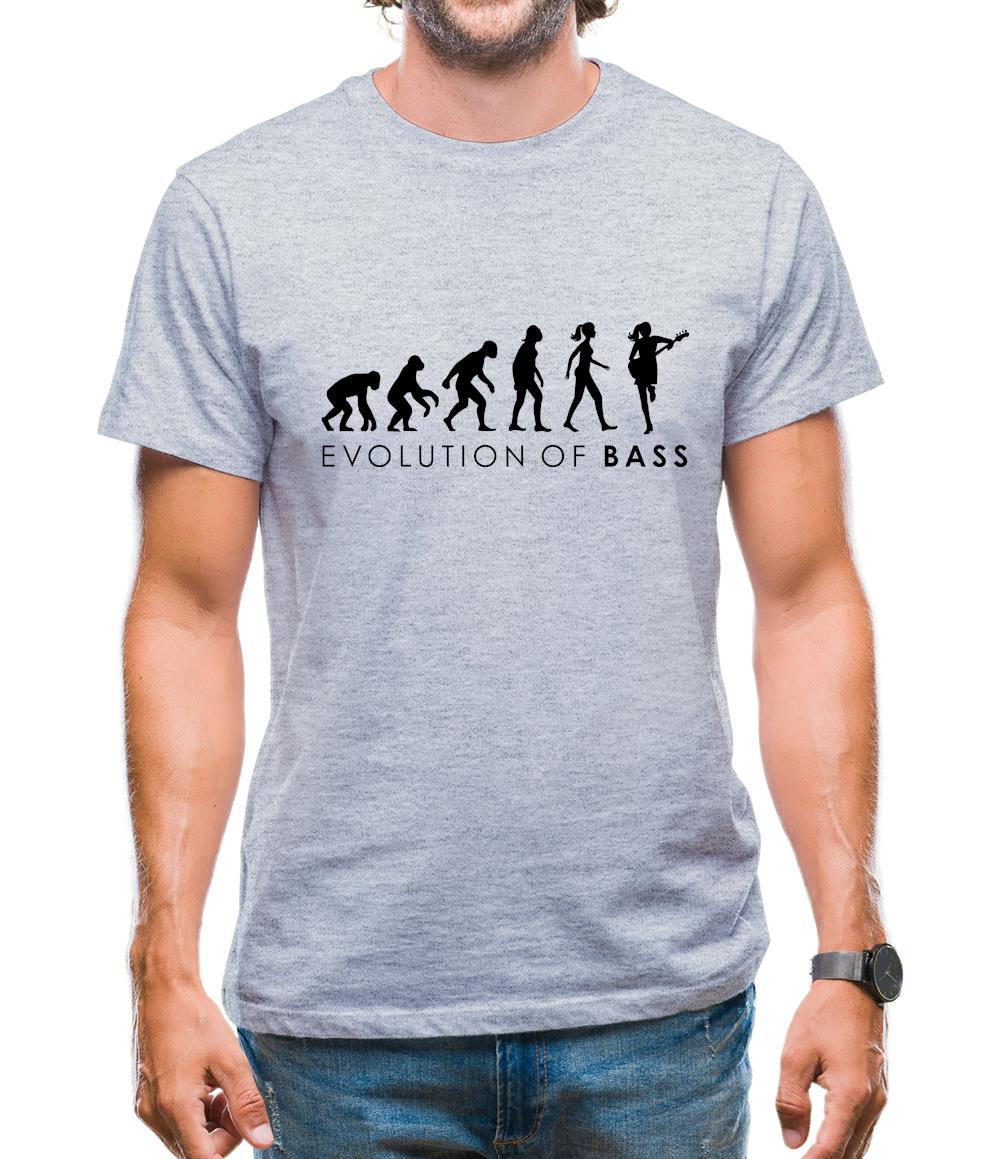 Evolution Of Woman Bass Player Mens T-Shirt Evolution Of Woman Bass Player Mens T-Shirt