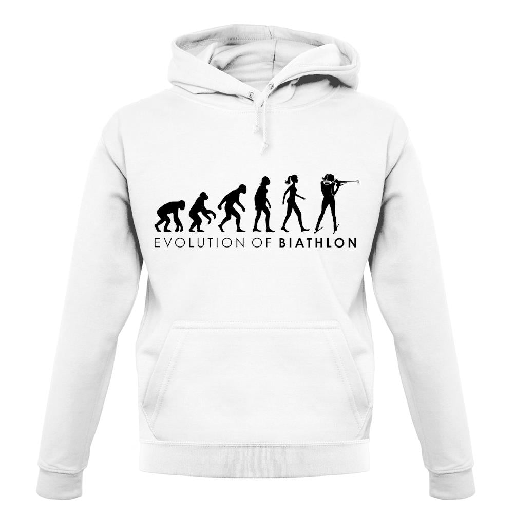 Evolution Of Woman Biathlon unisex hoodie Evolution Of Woman Biathlon unisex hoodie