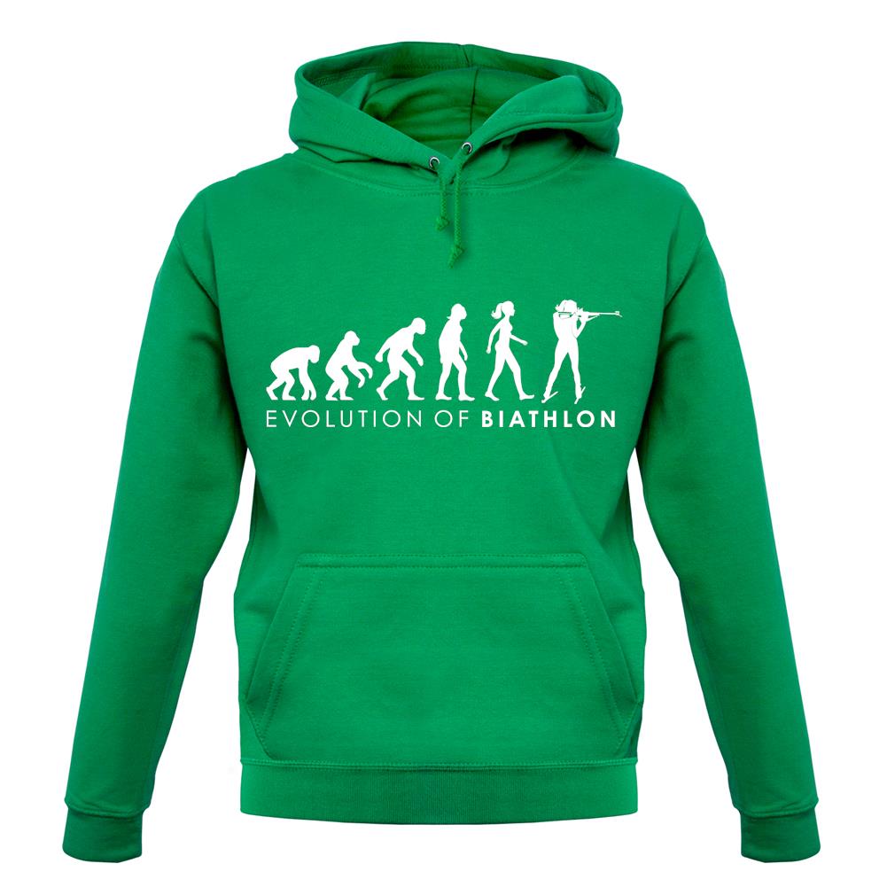 Evolution Of Woman Biathlon unisex hoodie Evolution Of Woman Biathlon unisex hoodie