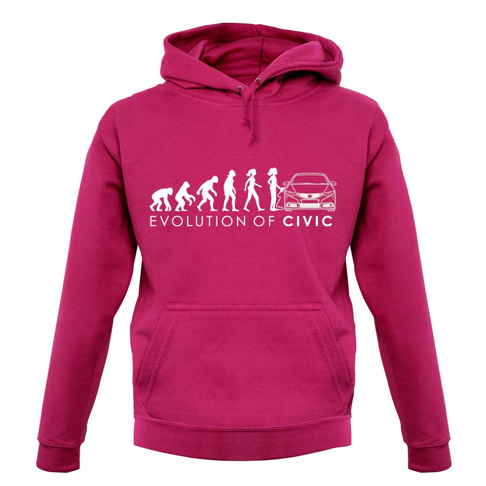 Evolution Of Woman Civic unisex hoodie Evolution Of Woman Civic unisex hoodie