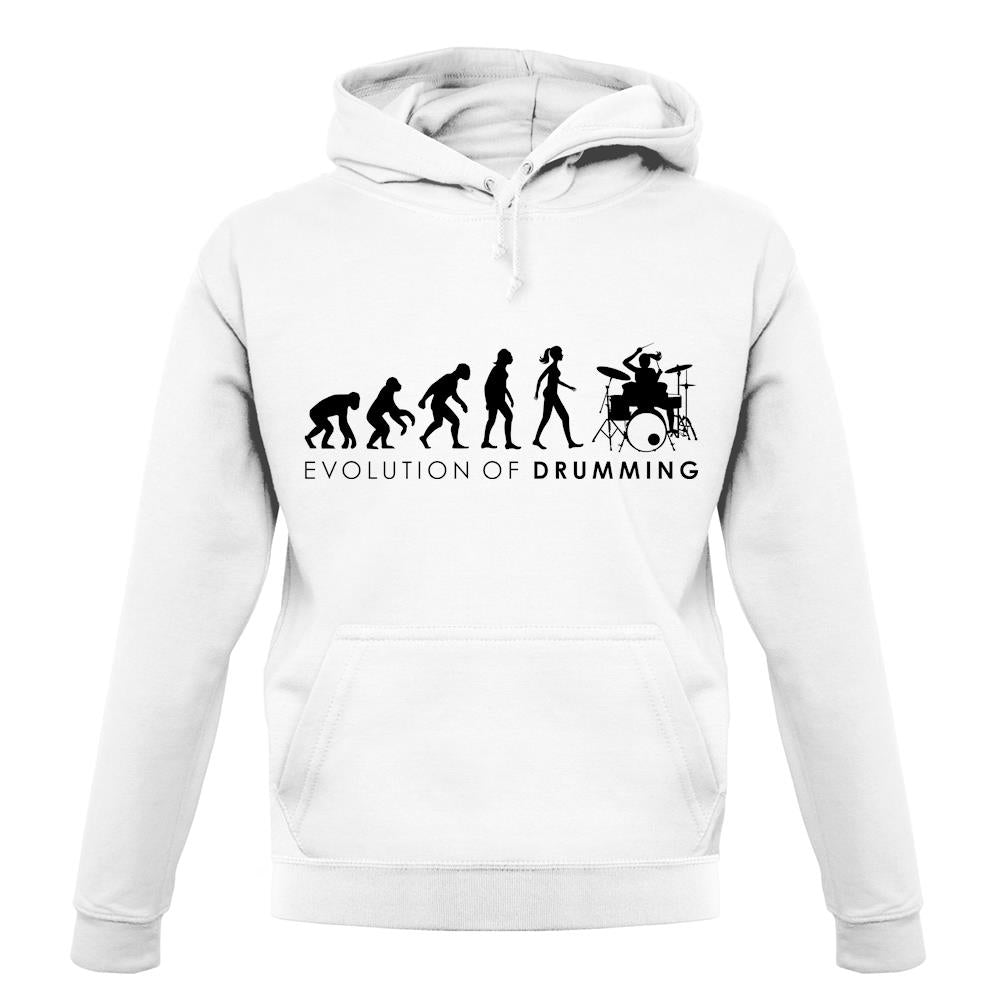 Evolution Of Woman Drumming unisex hoodie Evolution Of Woman Drumming unisex hoodie