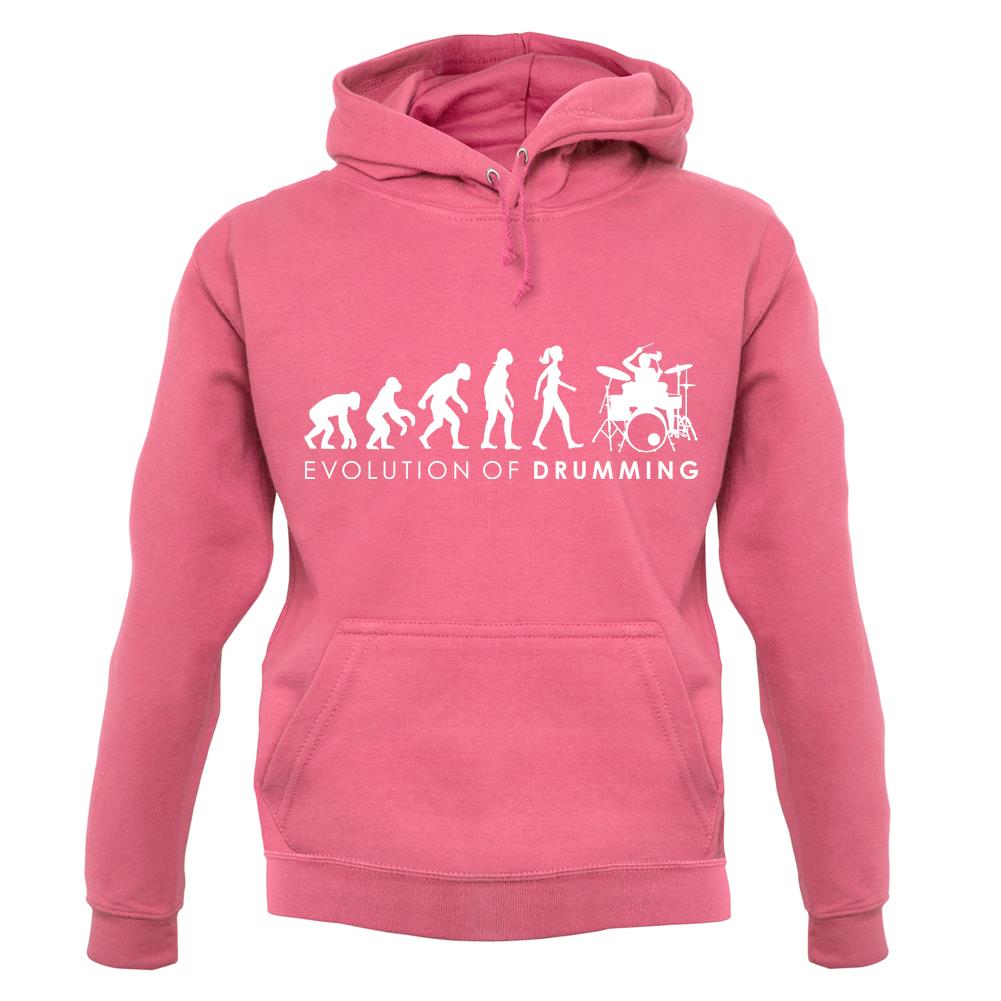 Evolution Of Woman Drumming unisex hoodie Evolution Of Woman Drumming unisex hoodie