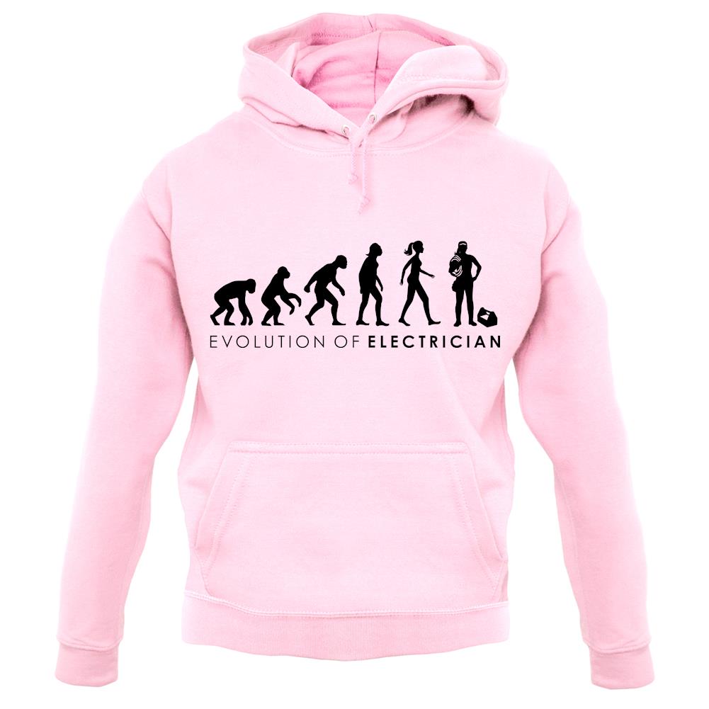 Evolution Of Woman Electrician unisex hoodie Evolution Of Woman Electrician unisex hoodie