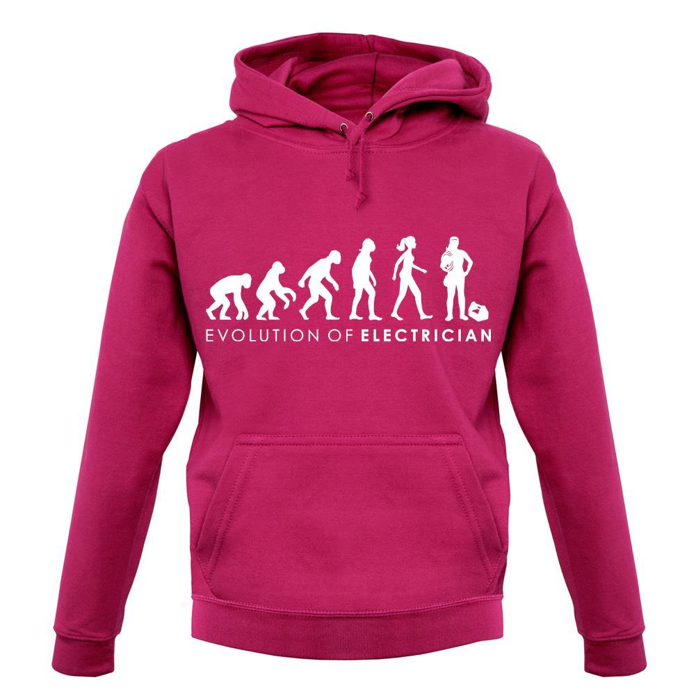 Evolution Of Woman Electrician unisex hoodie Evolution Of Woman Electrician unisex hoodie