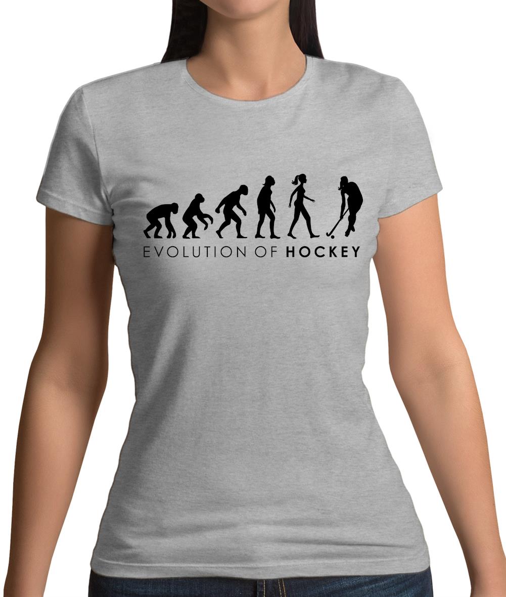 Evolution Of Woman Fieldhockey Womens T-Shirt Evolution Of Woman Fieldhockey Womens T-Shirt