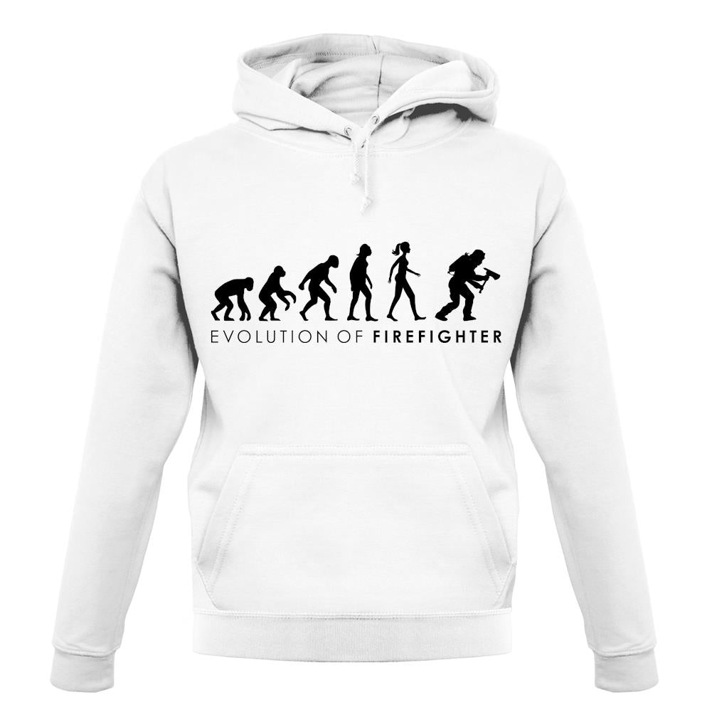 Evolution Of Woman Firefighter unisex hoodie Evolution Of Woman Firefighter unisex hoodie