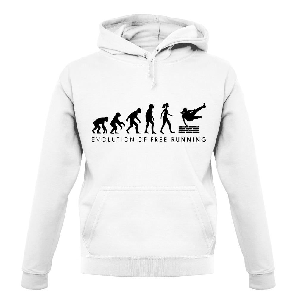 Evolution Of Woman Freerunning unisex hoodie Evolution Of Woman Freerunning unisex hoodie