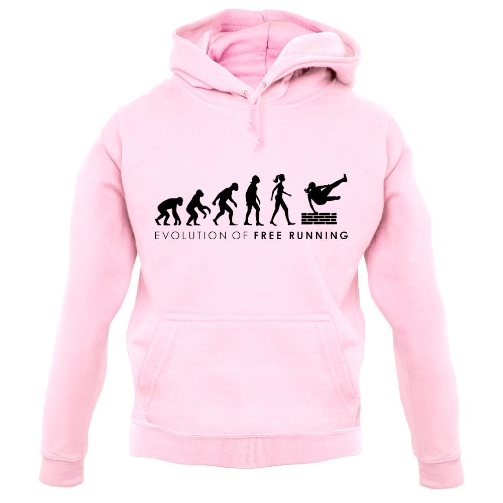 Evolution Of Woman Freerunning unisex hoodie Evolution Of Woman Freerunning unisex hoodie