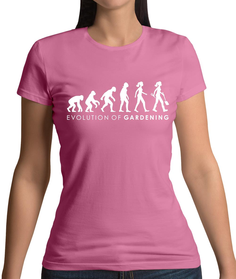 Evolution Of Woman Gardener Womens T-Shirt Evolution Of Woman Gardener Womens T-Shirt