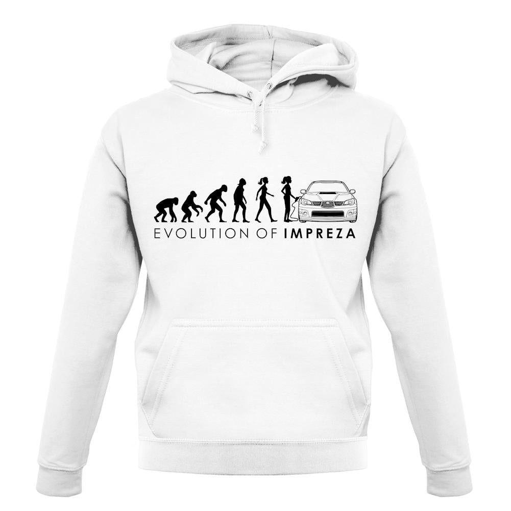 Evolution Of Woman Impreza unisex hoodie Evolution Of Woman Impreza unisex hoodie