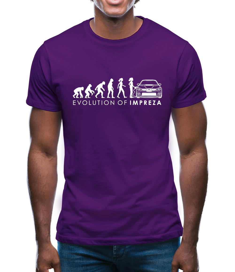 Evolution Of Woman Impreza Mens T-Shirt Evolution Of Woman Impreza Mens T-Shirt