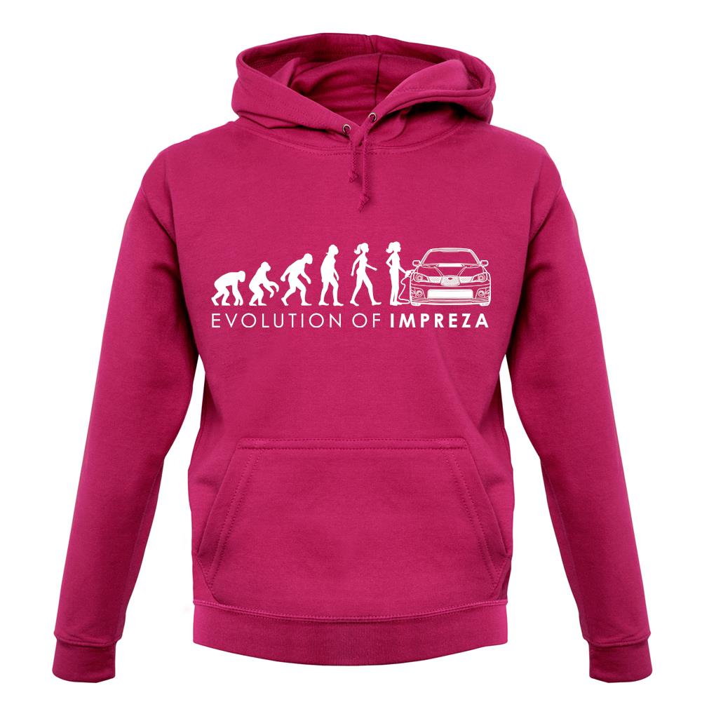 Evolution Of Woman Impreza unisex hoodie Evolution Of Woman Impreza unisex hoodie