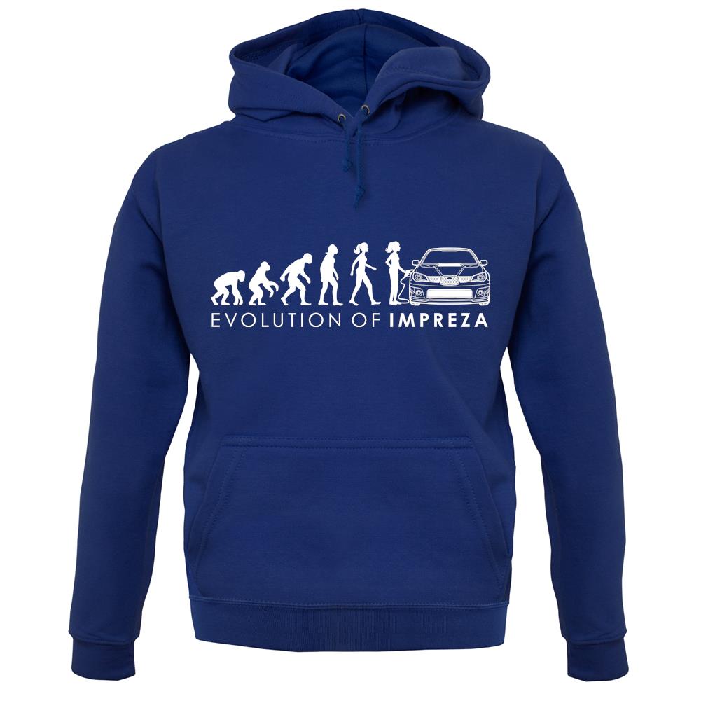 Evolution Of Woman Impreza unisex hoodie Evolution Of Woman Impreza unisex hoodie