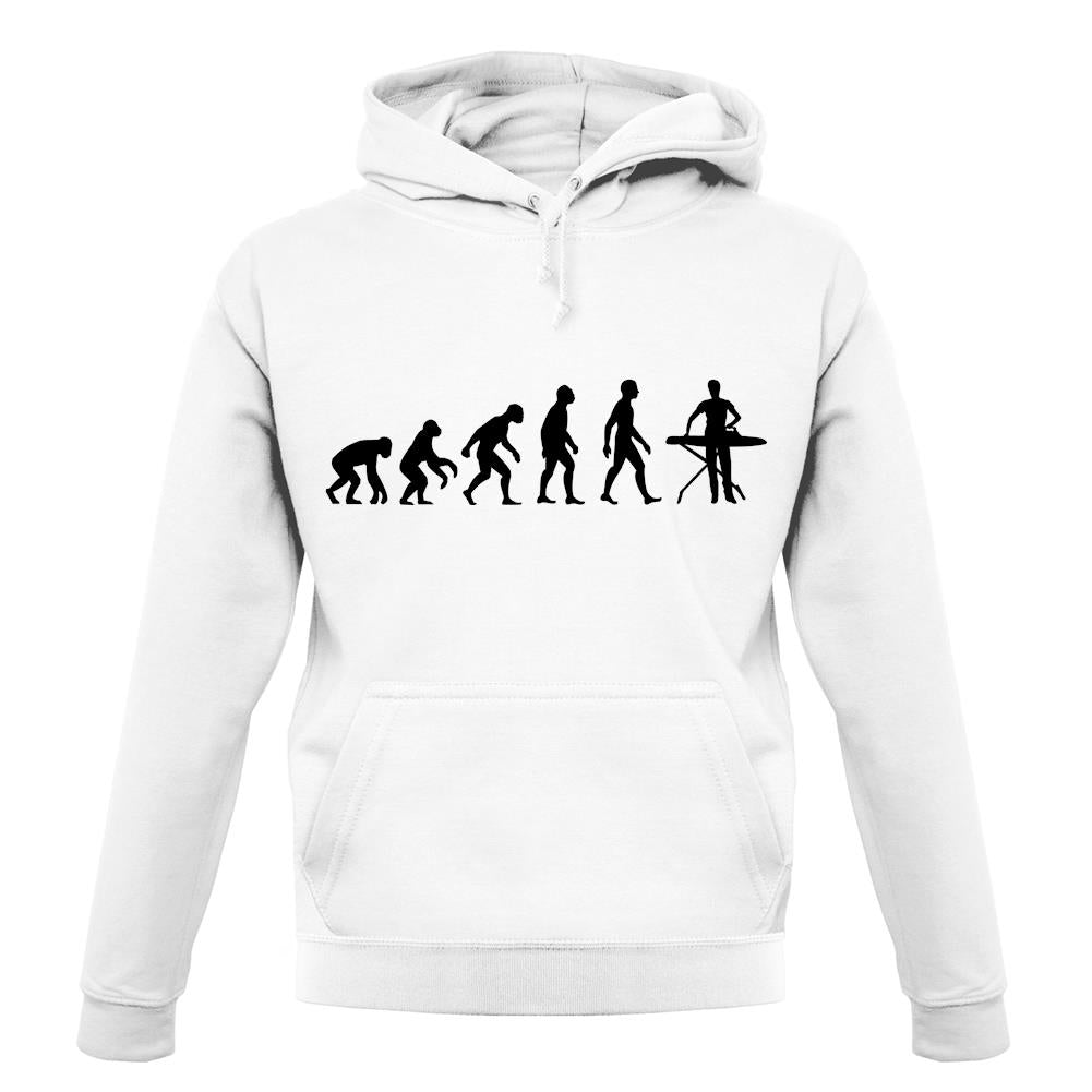 Evolution Of Man Ironing unisex hoodie Evolution Of Man Ironing unisex hoodie