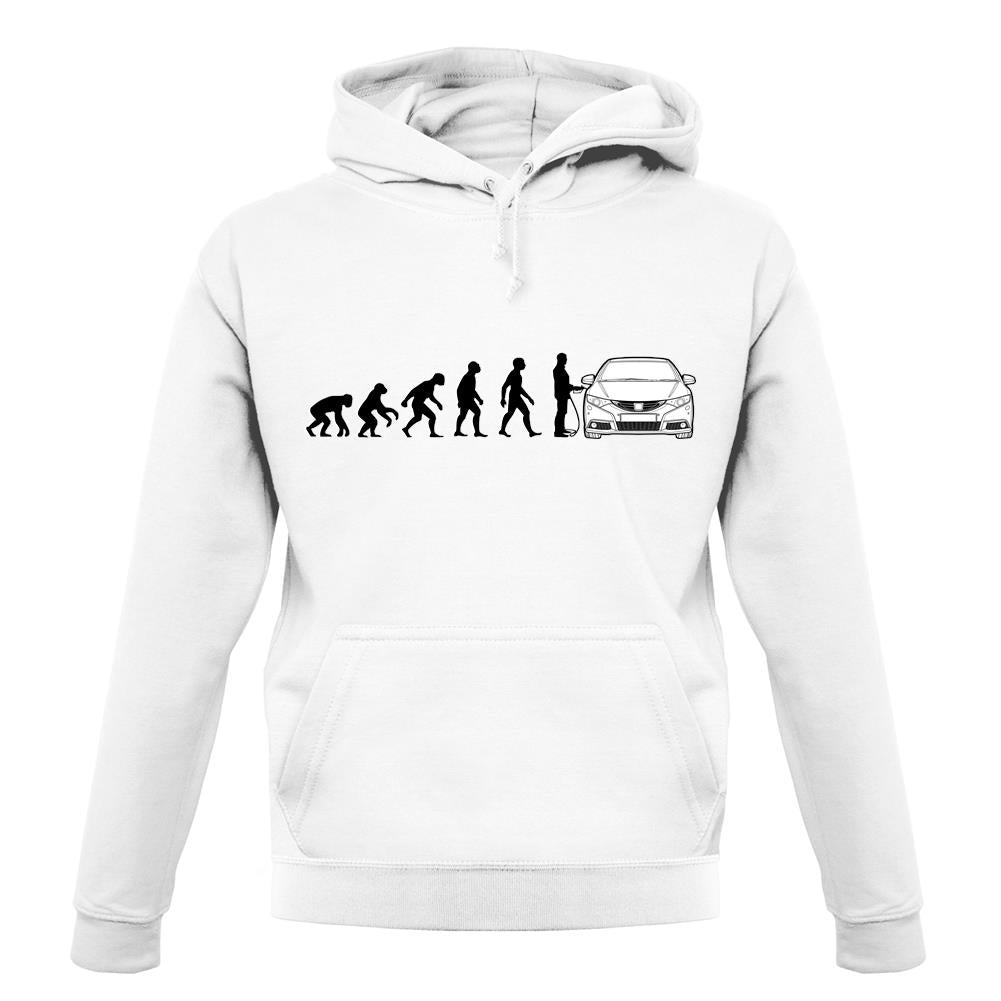 Evolution Of Man Civic Driver unisex hoodie Evolution Of Man Civic Driver unisex hoodie