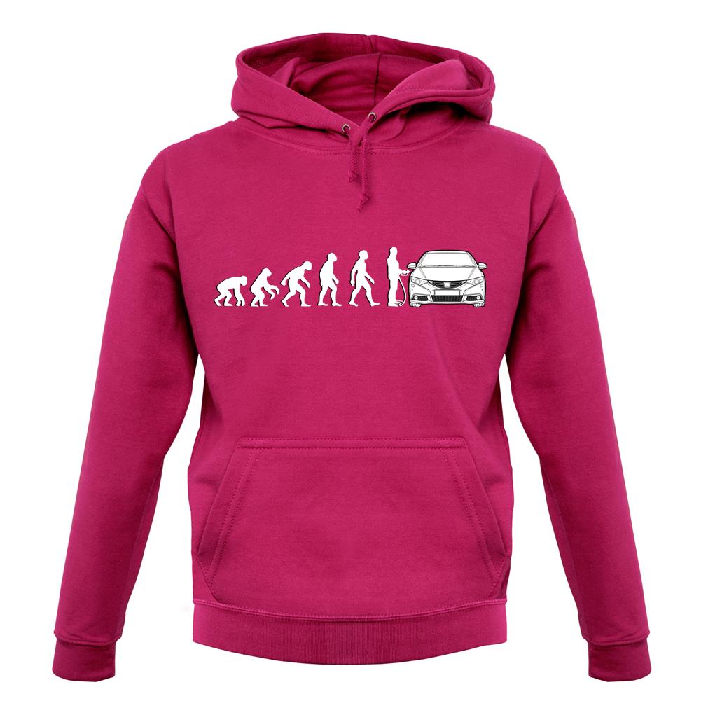 Evolution Of Man Civic Driver unisex hoodie Evolution Of Man Civic Driver unisex hoodie