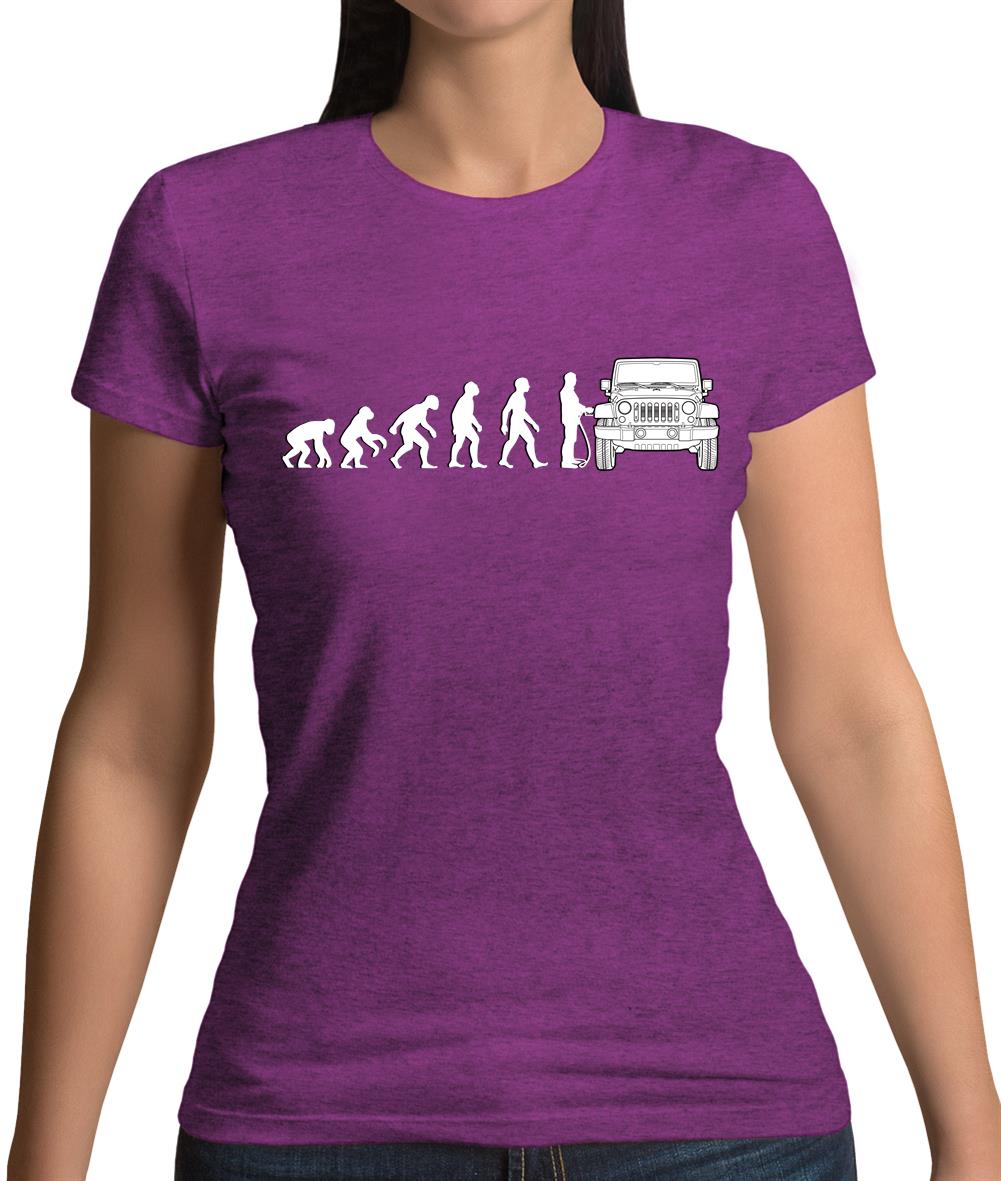 Evolution Of Man Jk Driver Womens T-Shirt Evolution Of Man Jk Driver Womens T-Shirt