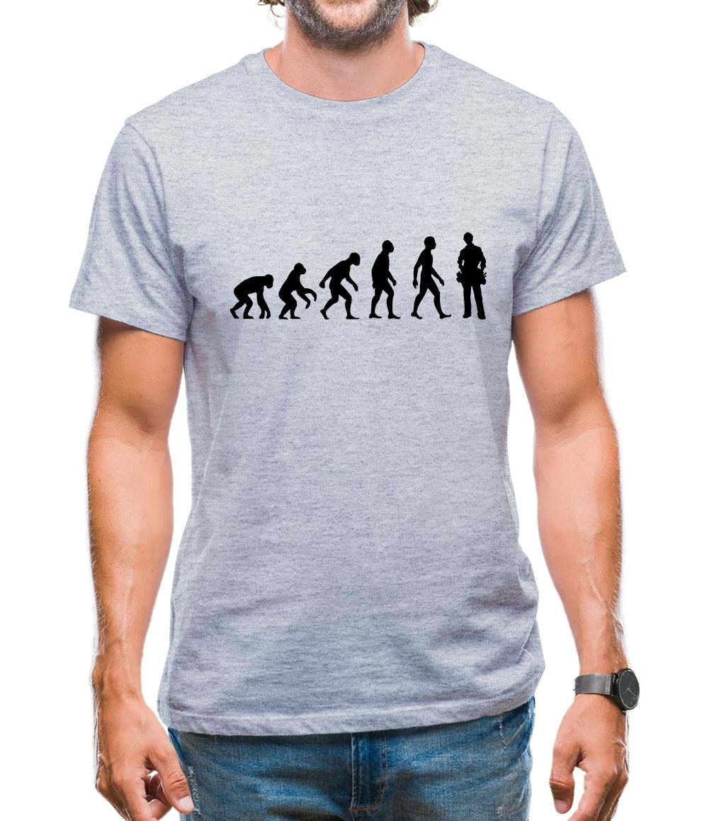 Evolution Of Man Electrician Mens T-Shirt Evolution Of Man Electrician Mens T-Shirt