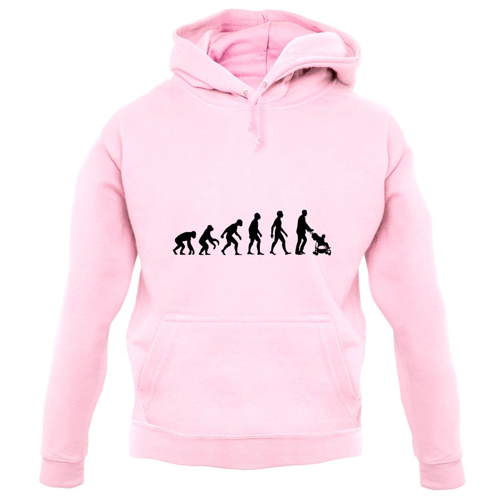 Evolution Of Man Push Chair unisex hoodie Evolution Of Man Push Chair unisex hoodie