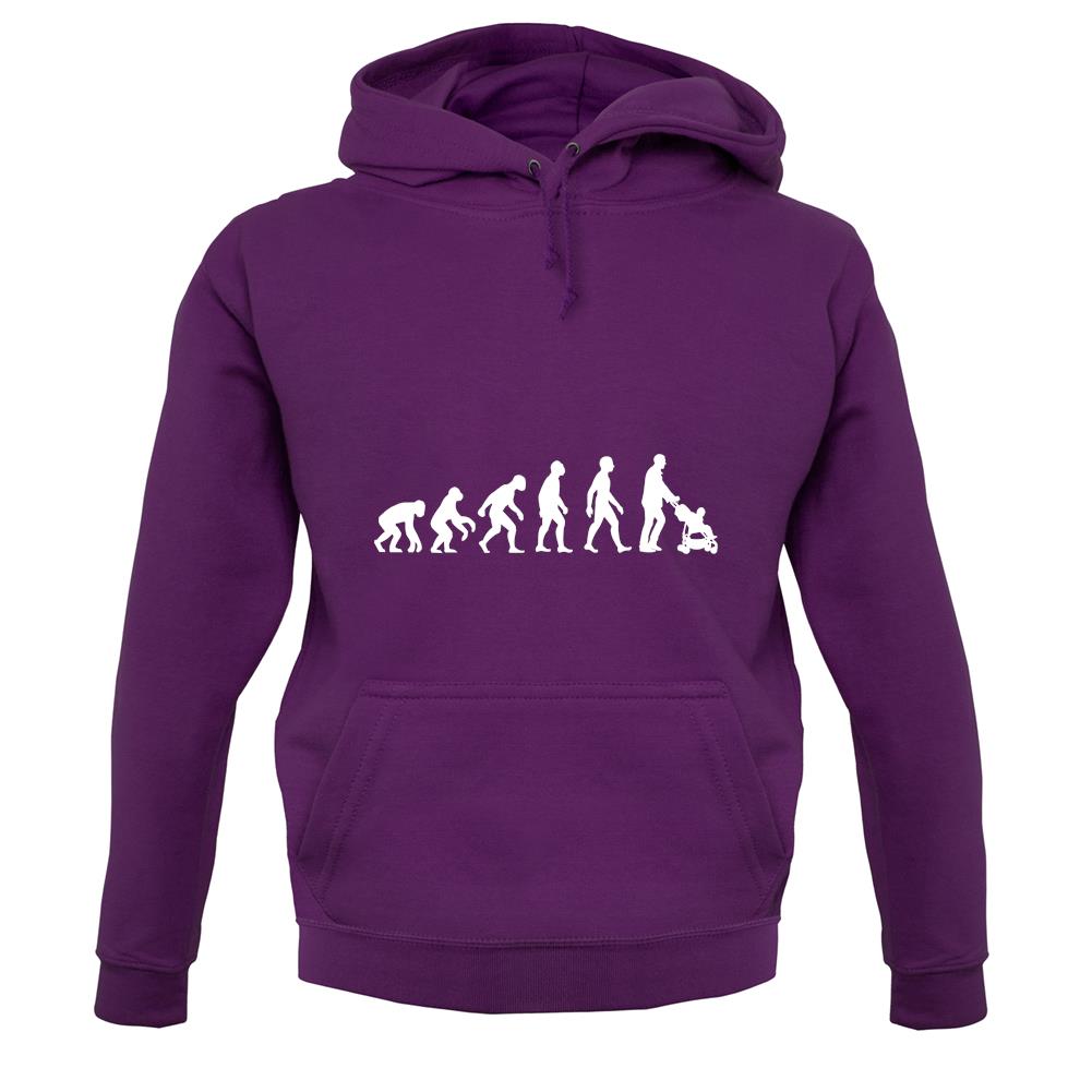 Evolution Of Man Push Chair unisex hoodie Evolution Of Man Push Chair unisex hoodie