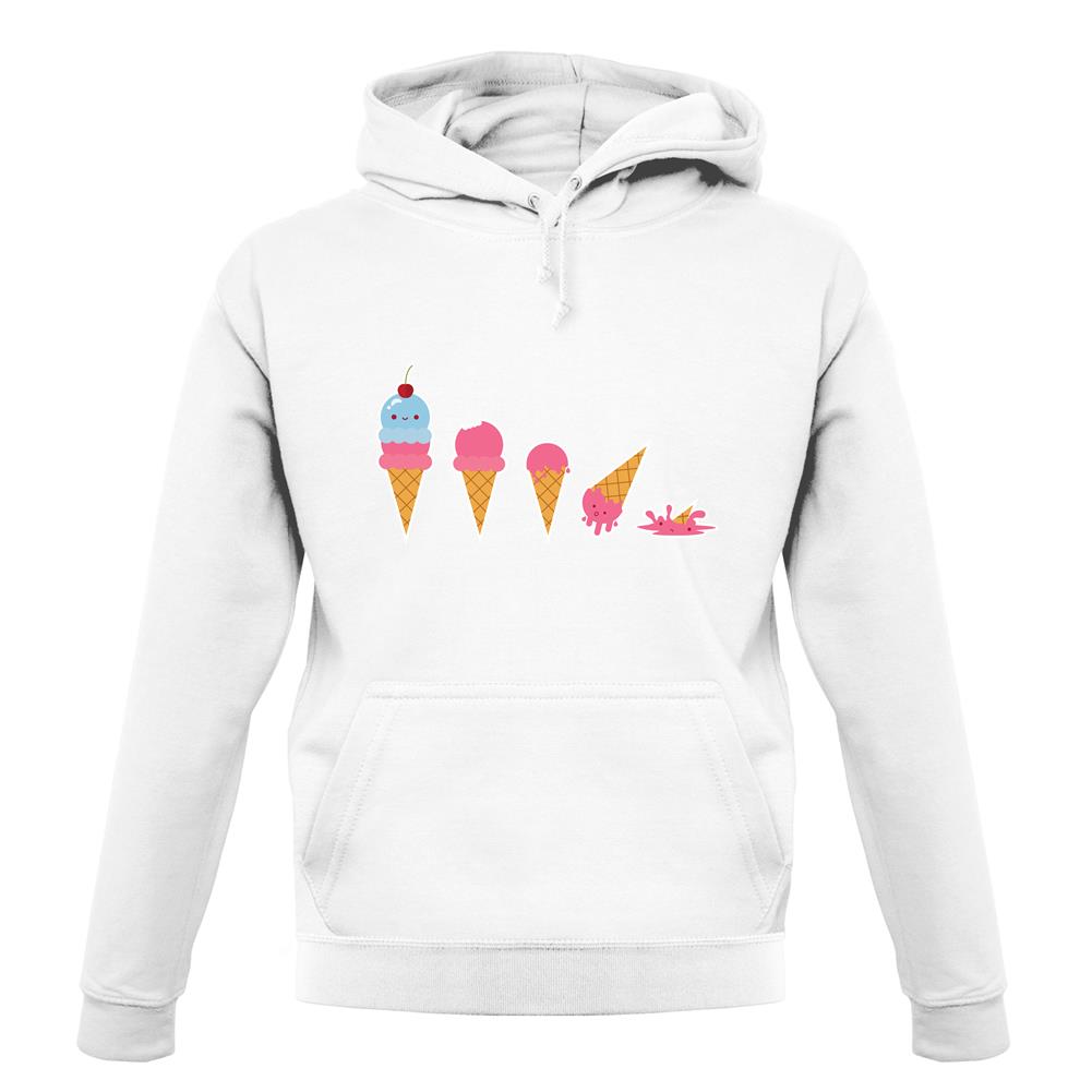 Evolution Of Ice Cream unisex hoodie Evolution Of Ice Cream unisex hoodie