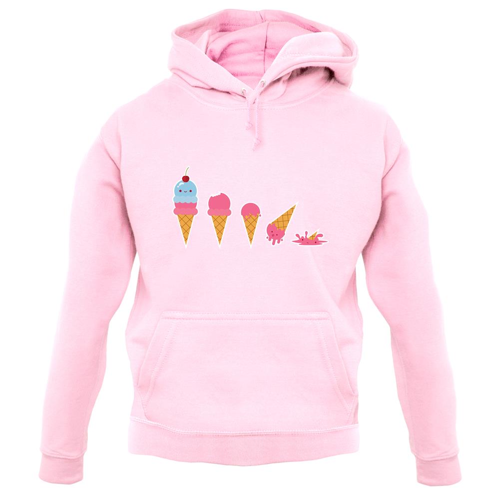 Evolution Of Ice Cream unisex hoodie Evolution Of Ice Cream unisex hoodie