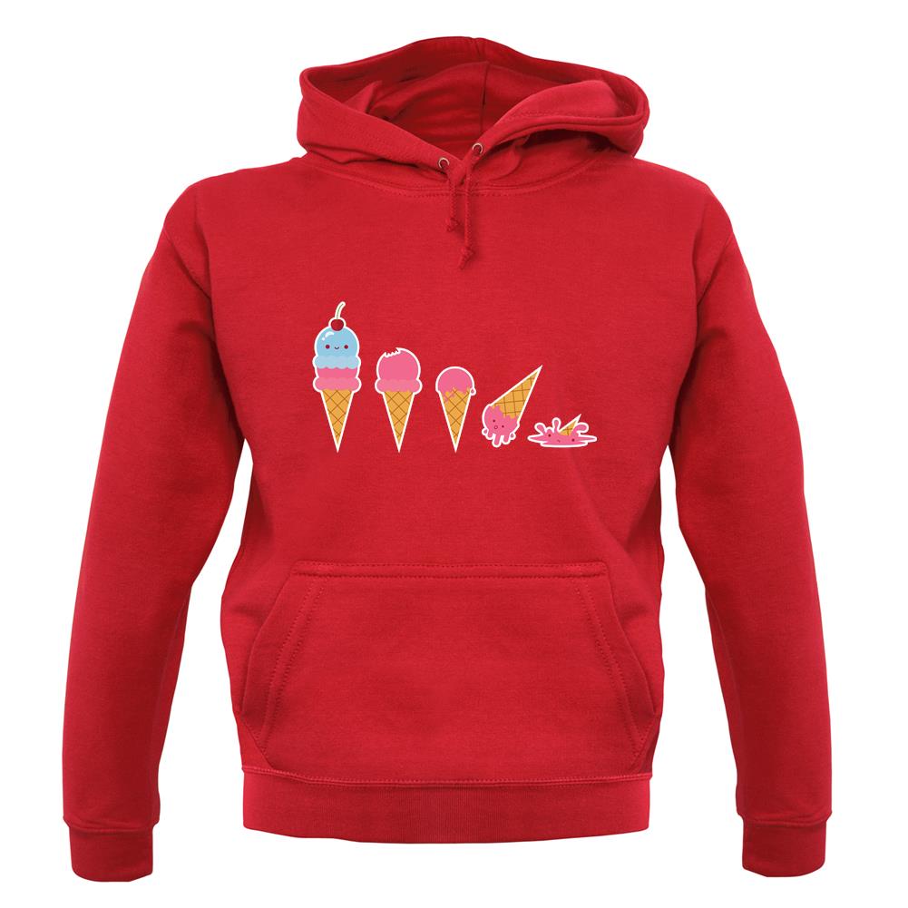 Evolution Of Ice Cream unisex hoodie Evolution Of Ice Cream unisex hoodie