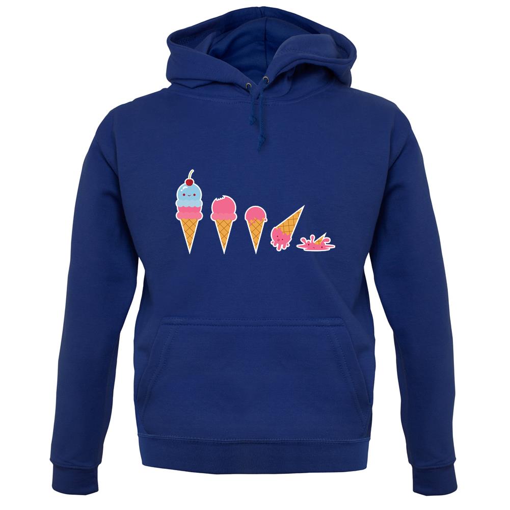 Evolution Of Ice Cream unisex hoodie Evolution Of Ice Cream unisex hoodie