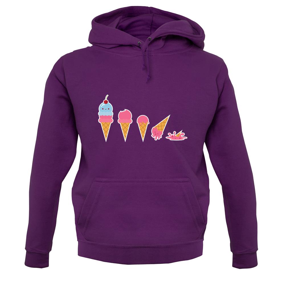 Evolution Of Ice Cream unisex hoodie Evolution Of Ice Cream unisex hoodie