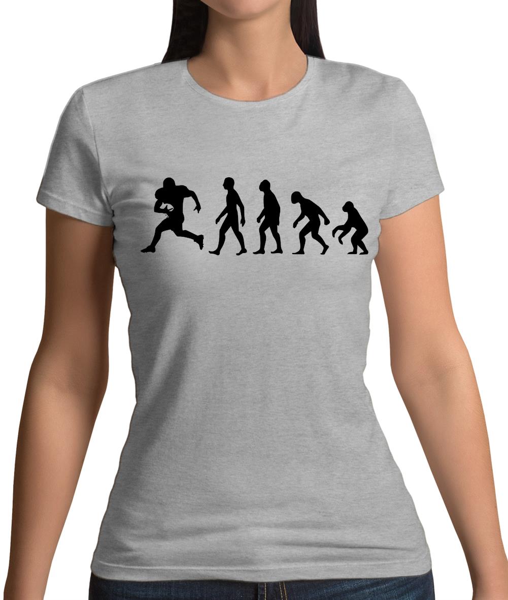 Evolution American Football Womens T-Shirt Evolution American Football Womens T-Shirt