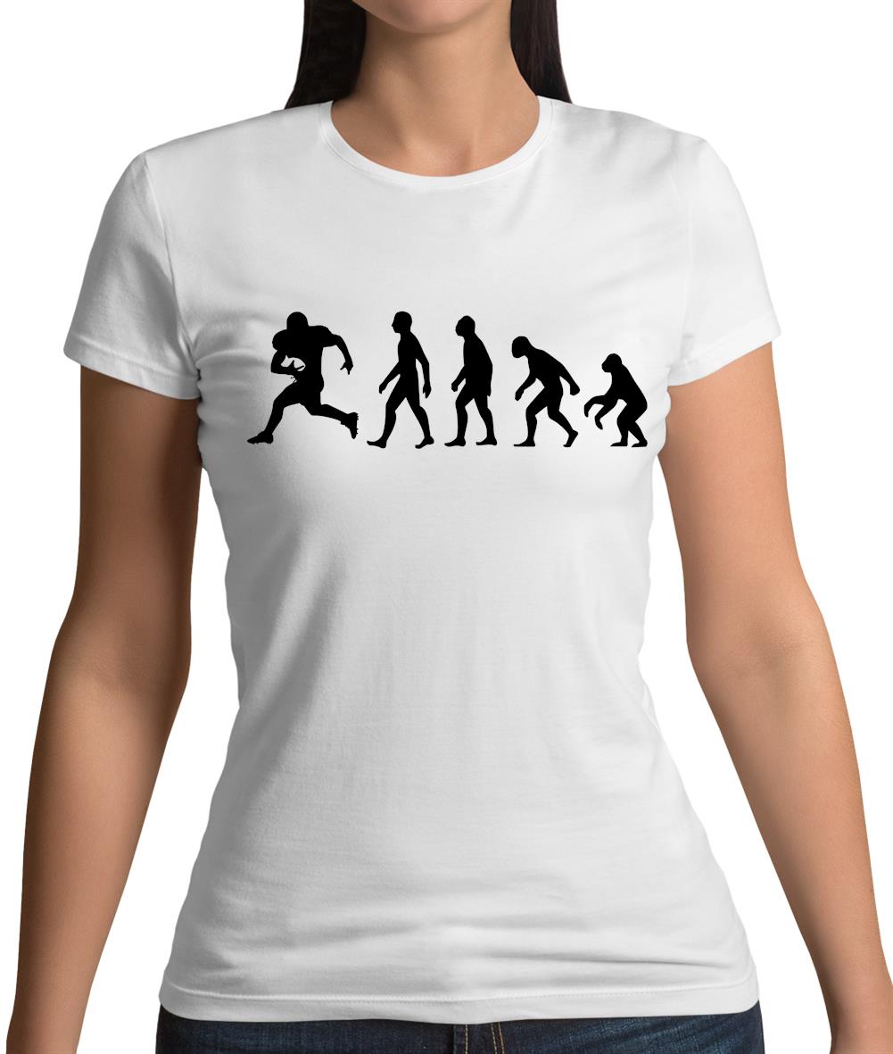 Evolution American Football Womens T-Shirt Evolution American Football Womens T-Shirt