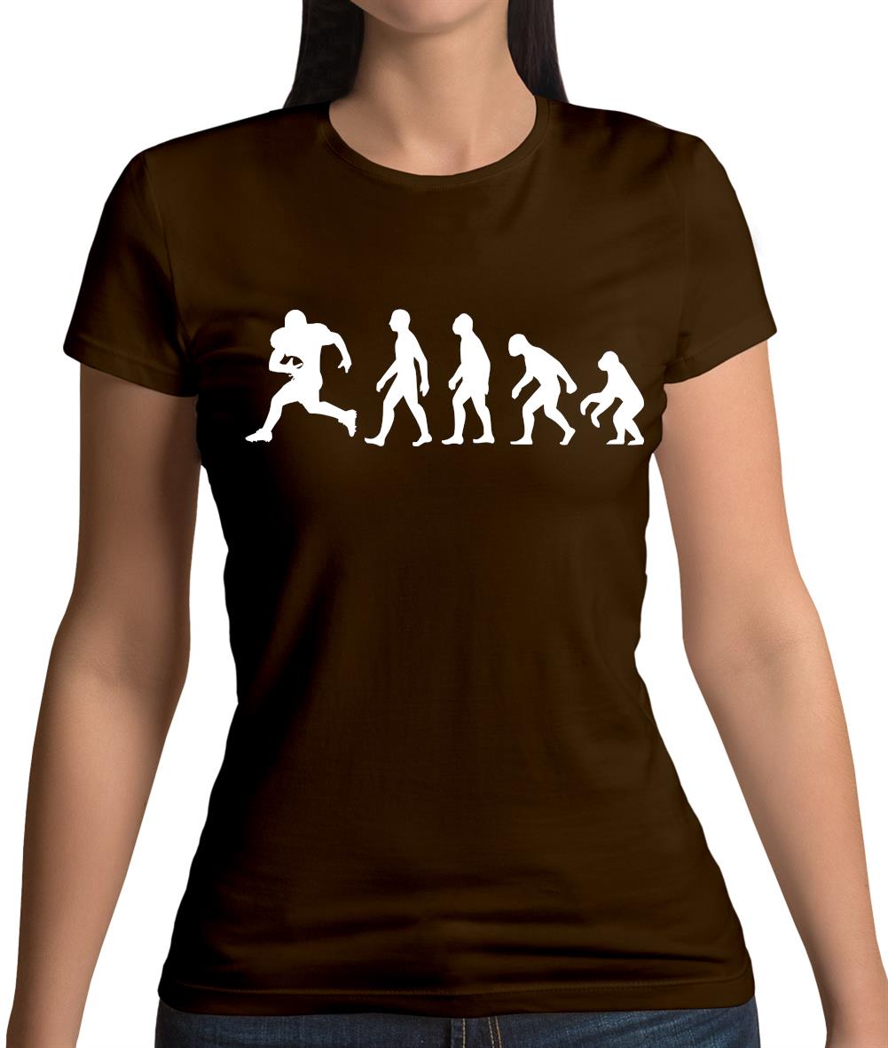 Evolution American Football Womens T-Shirt Evolution American Football Womens T-Shirt