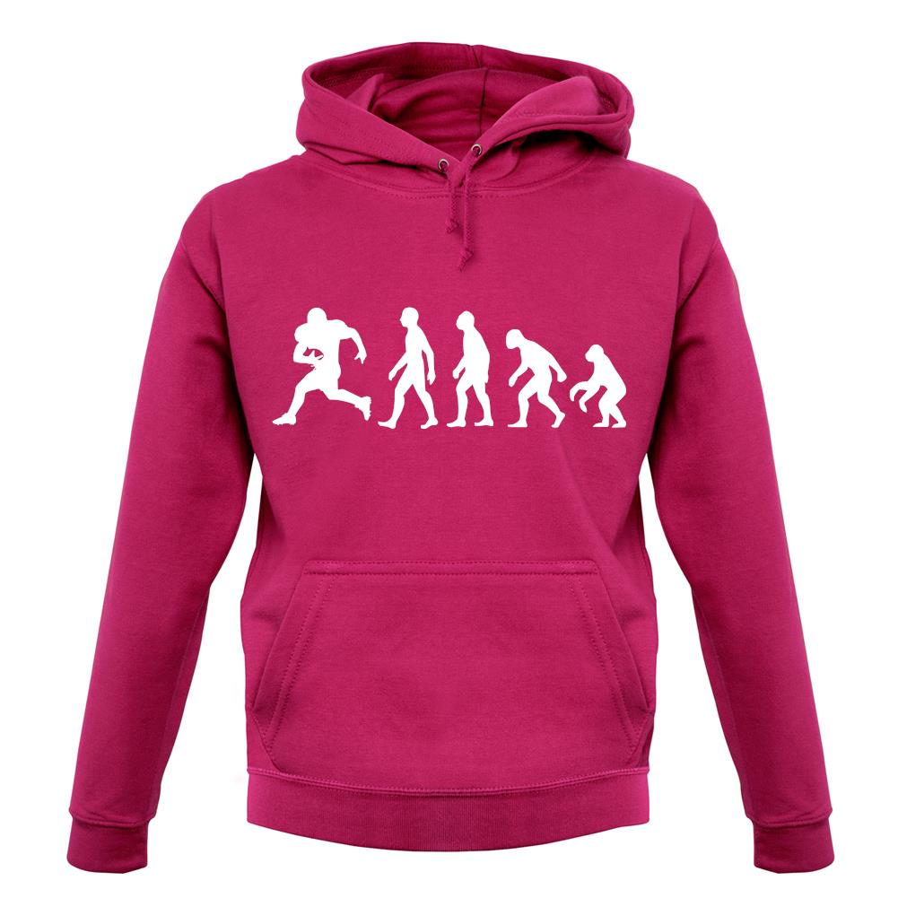 Evolution American Football Unisex Hoodie Evolution American Football Unisex Hoodie