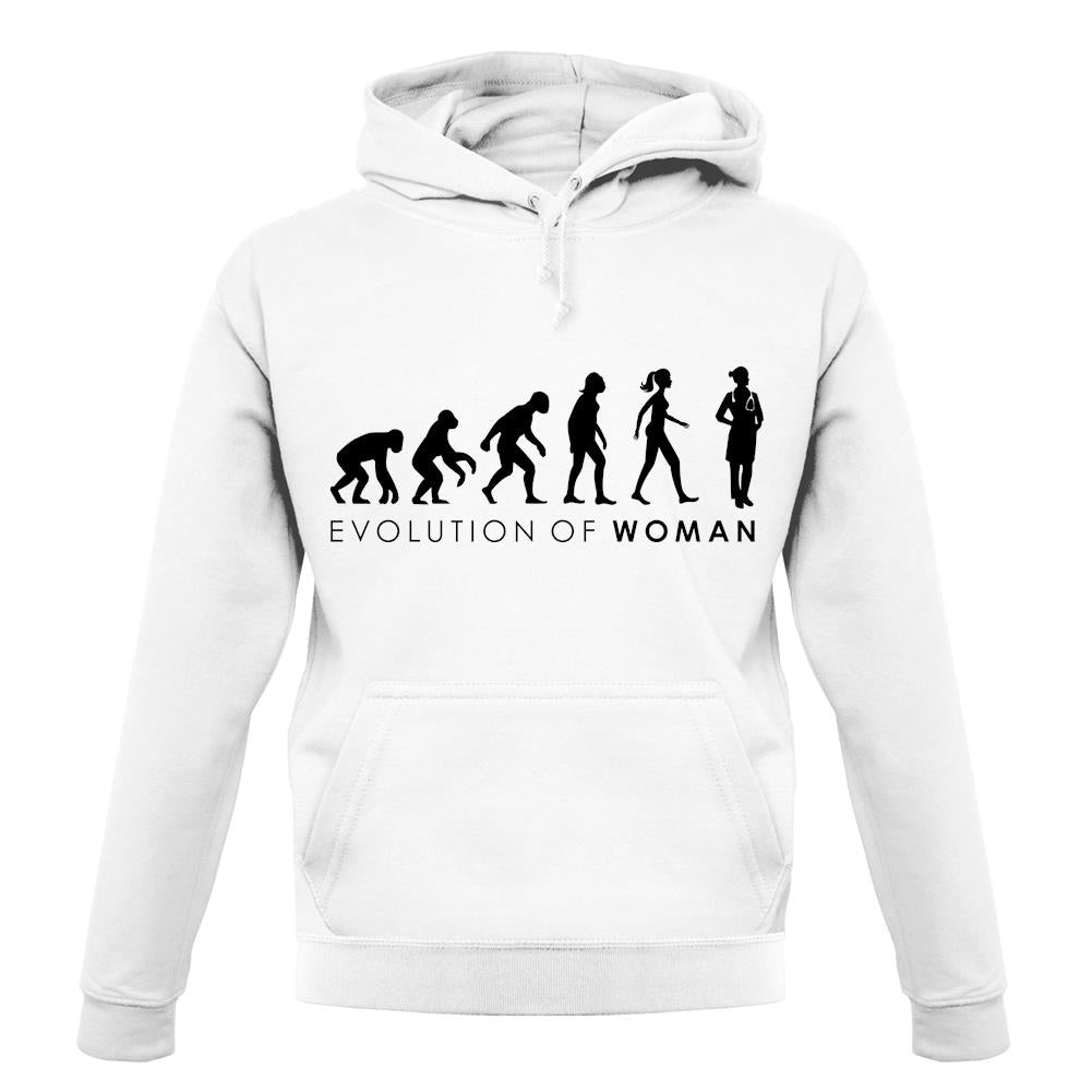 Evolution of Woman - Doctor unisex hoodie Evolution of Woman - Doctor unisex hoodie