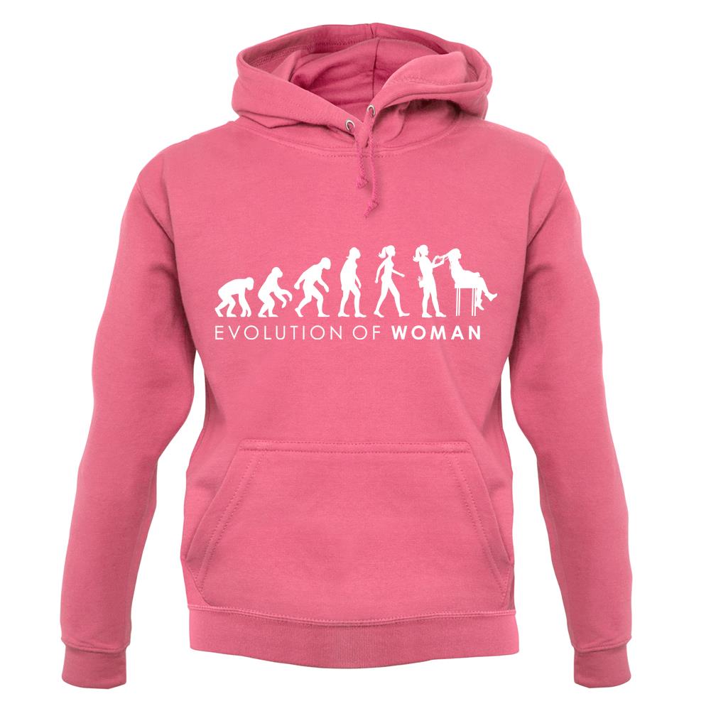 Evolution of Woman - Hairdresser unisex hoodie Evolution of Woman - Hairdresser unisex hoodie